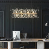 Floral Cascade Crystal Chandelier